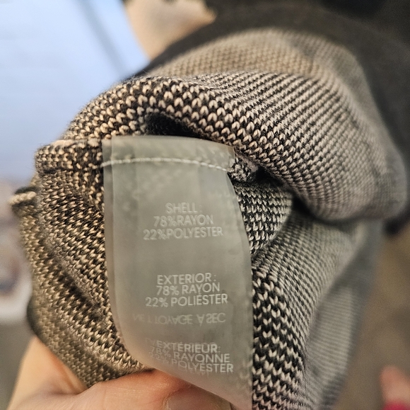 Calvin Klein Sweater Dress- Charcoal With Light Pink Floral Pattern- Small - Picture 7 of 7